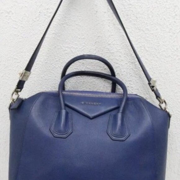 Givenchy Medium Antigona Satchel Tote Bag - Blue - Picture 6 of 15